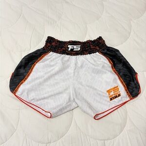 FS Infight Style White and Black Shorts